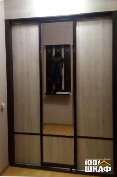 Шкаф-купе с зеркалом Встроенная мебель в прихожую